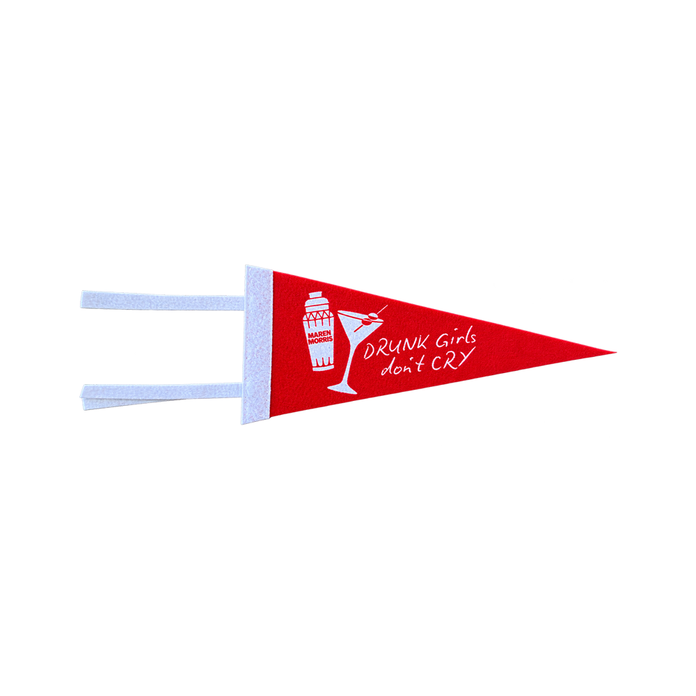 Drunk Girls Don't Cry Mini Pennant