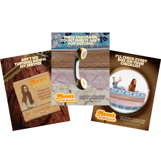 Bed No Breakfast Poster Bundle