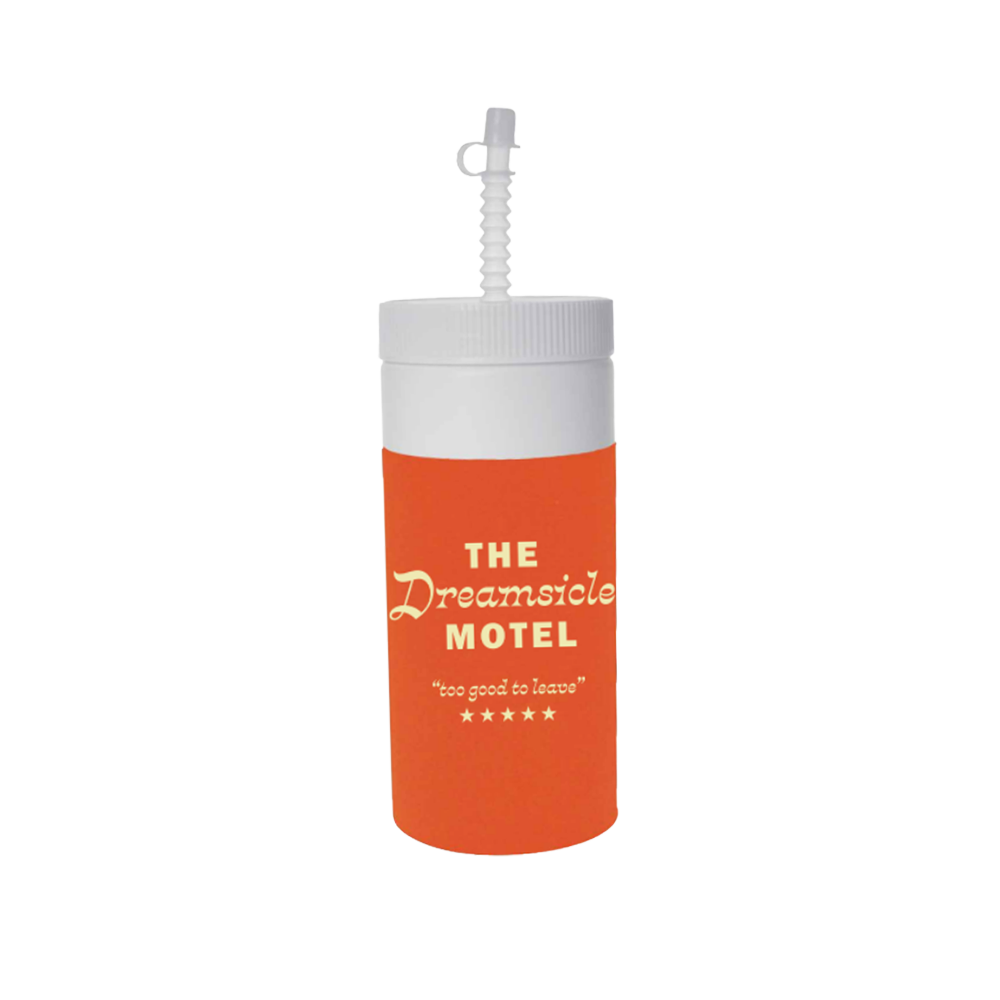 D R E A M S I C L E motel water bottle