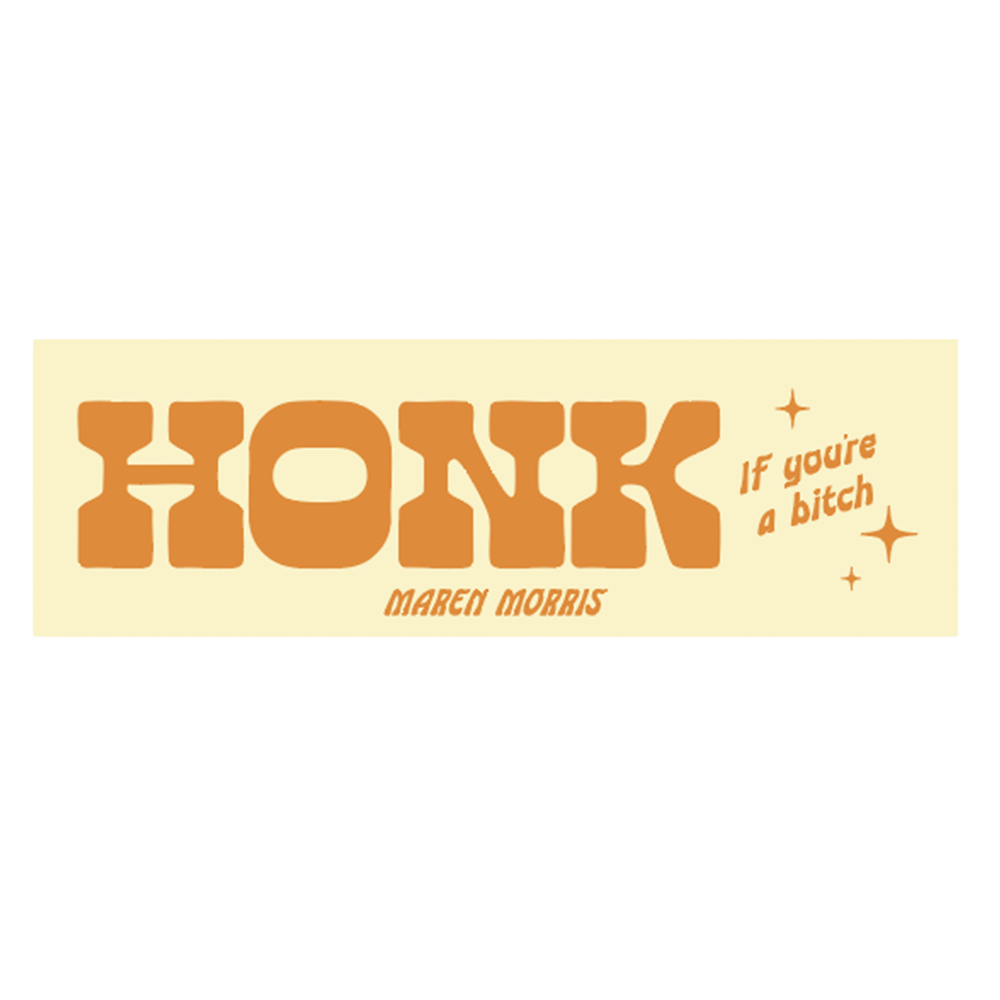 honk if bumper sticker